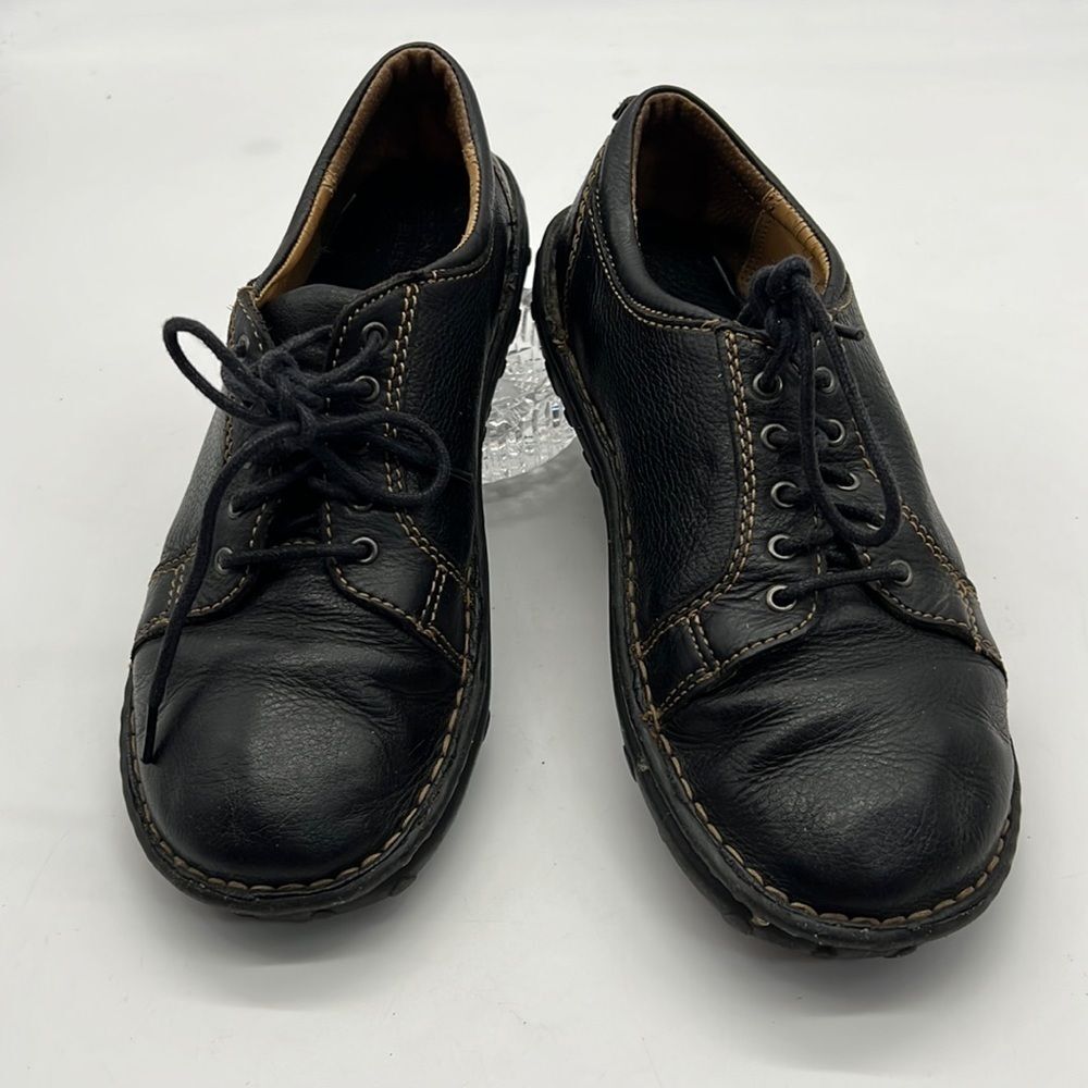 Canyon River Blues "Hailey" Black Pebble Leather Lace up Oxford size 9.5
